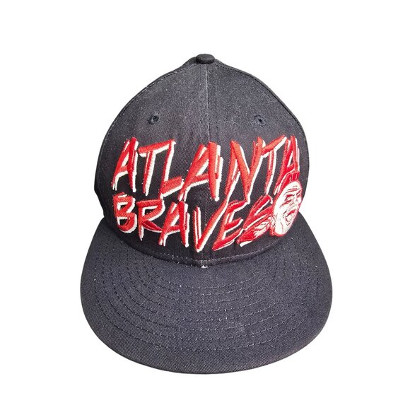 New Era Other - Atlanta Braves Cap 9FIFTY Snapback New Era Embroidered Logo Black & Red